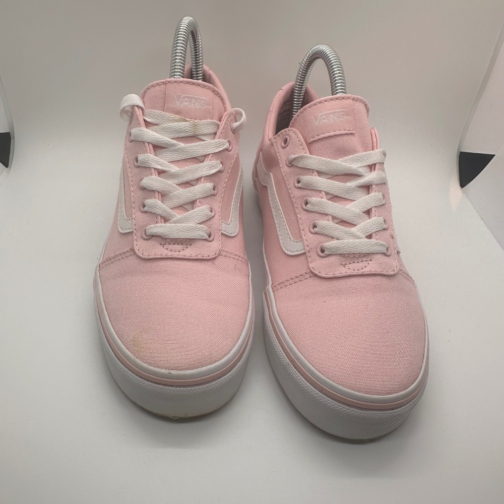 Vans Ward Low Top Canvas Skate Shoes Pink White Women's Size 5 Missy Lightweight - Picture 3 of 12